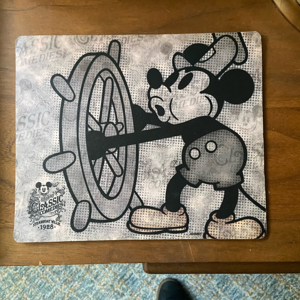Disney Parks Mouse Pad: Steamboat Willy Mickey Mouse